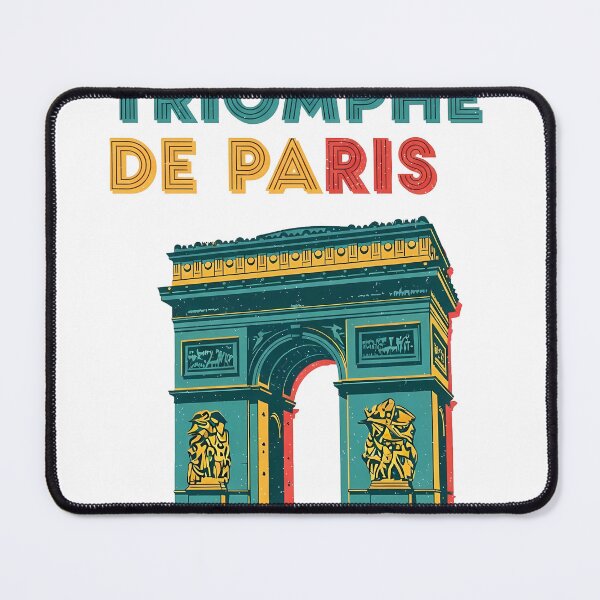 Item preview, Arc de Triomphe Retro Graphic Landmark Sticker designed and sold by aivibesfunny.