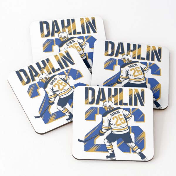 Item preview, Buffalo Hockey No. 26 – Retro Blue and Gold Defensemen Art designed and sold by Thogan0416.