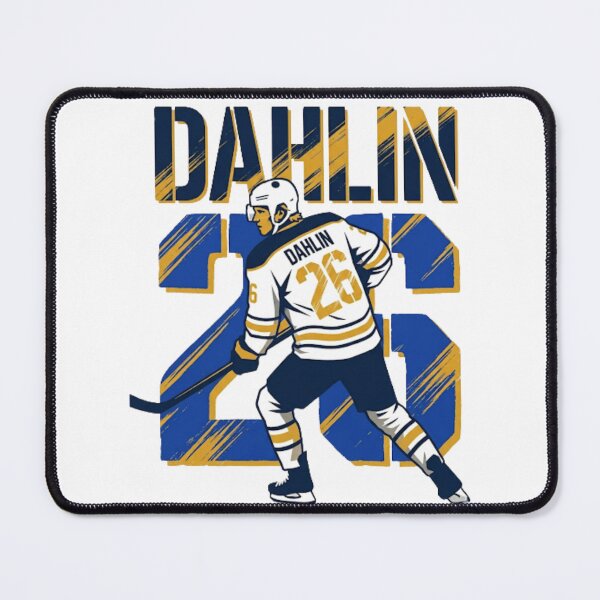 Item preview, Buffalo Hockey No. 26 – Retro Blue and Gold Defensemen Art designed and sold by Thogan0416.