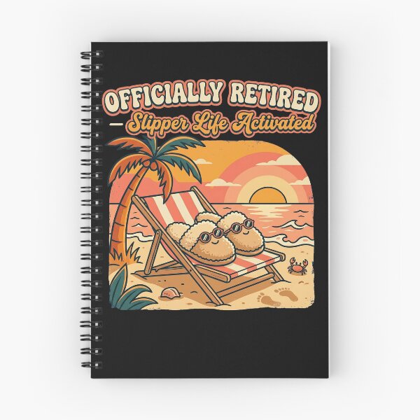 Item preview, Officially Retired Slipper Life Activated Funny Retirement T-Shirt designed and sold by Egyptian king ⭐⭐⭐⭐⭐.