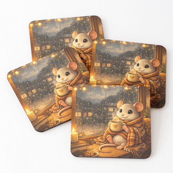 Item preview, Cozy Rat  – Cute Rat – Fall Cozy Vibes designed and sold by AureliasDesignStudio.