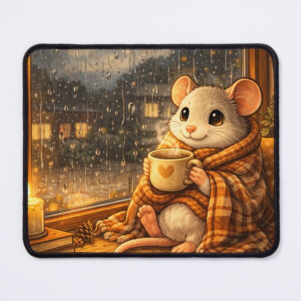 Item preview, Cozy Rat – Cute Rat – Fall Cozy Vibes designed and sold by AureliasDesignStudio.