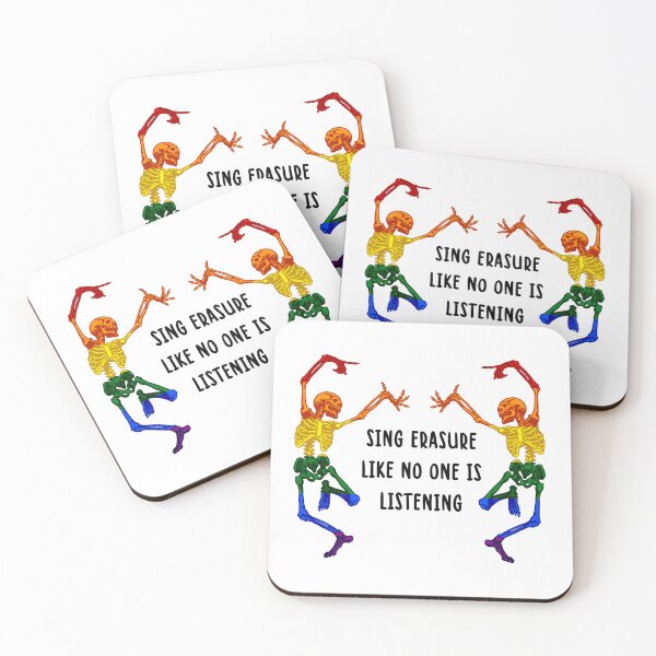 Item preview, “Sing erasure like no one is listening” Skeleton Quote Funny Gothic Skeleton Design designed and sold by Lumennyxart.