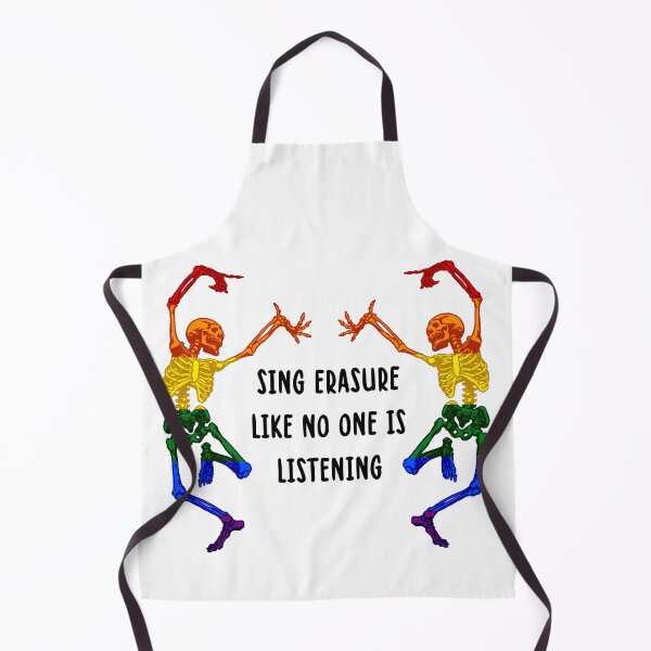 Item preview, “Sing erasure like no one is listening” Skeleton Quote Funny Gothic Skeleton Design designed and sold by Lumennyxart.