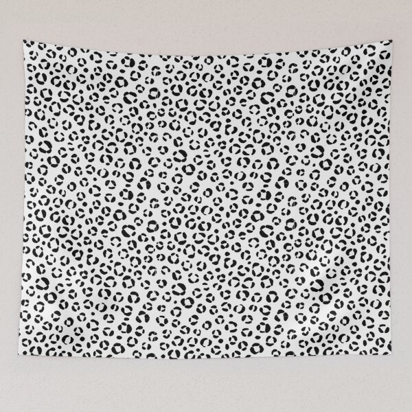 Item preview, Minimalist Black and White Leopard Print Pattern designed and sold by Sacha's Artistry.