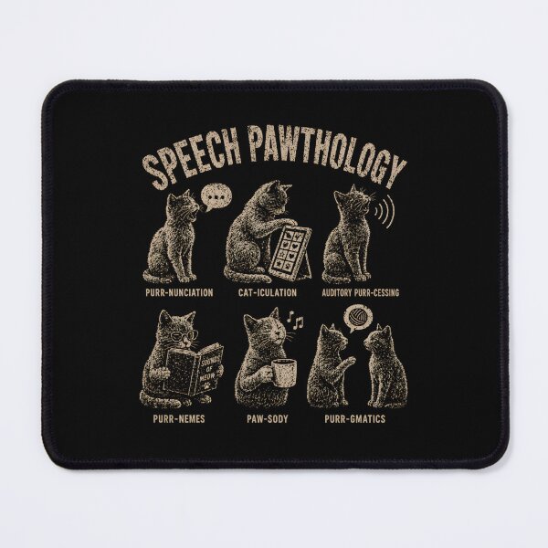 Item preview, Speech Pathology Cat Gift – Funny SLP Shirt, Speech Therapist Gift Idea designed and sold by THREE LITTLE BEANS.