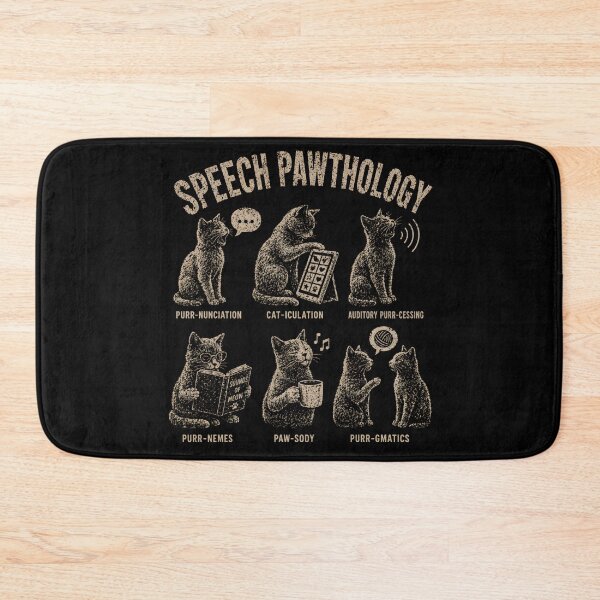 Item preview, Speech Pathology Cat Gift – Funny SLP Shirt, Speech Therapist Gift Idea designed and sold by THREE LITTLE BEANS.