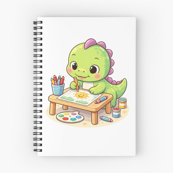 Item preview, Cute dinosaur painting – Creative children's design designed and sold by Claudia156.