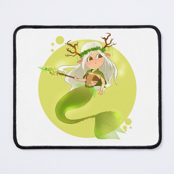 Item preview, Wildlife Mermaid – Forest Cute Mermaid Girl designed and sold by crayonique.