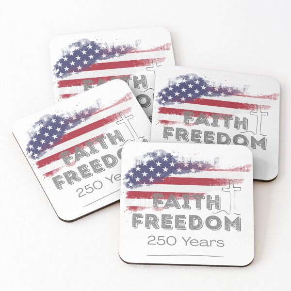 Item preview, Faith Freedom 250 – Minimal Patriotic Christian USA 1776–2026 designed and sold by Im-Ara.