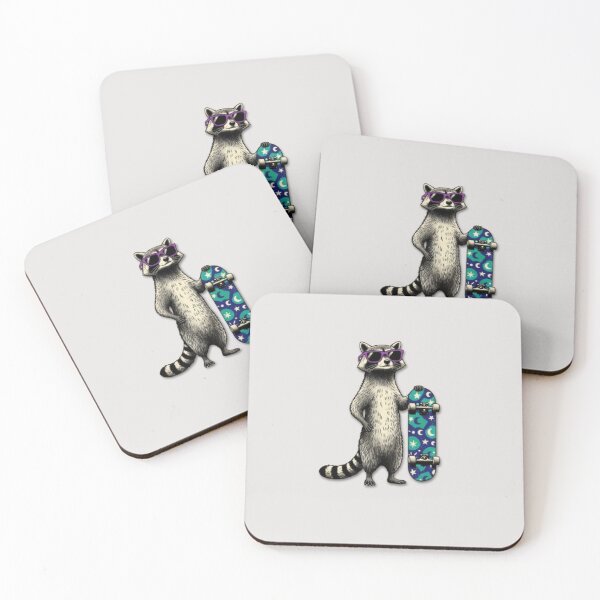 Item preview, Skateboarding Raccoon designed and sold by Aise06.