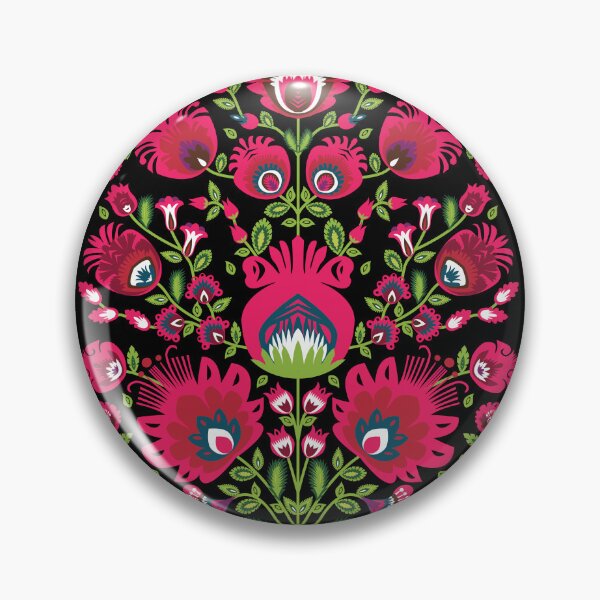Item preview, Pink and maroon folklore Wycinanki designed and sold by FK-UK.