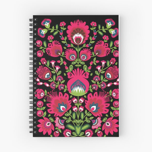 Item preview, Pink and maroon folklore Wycinanki designed and sold by FK-UK.
