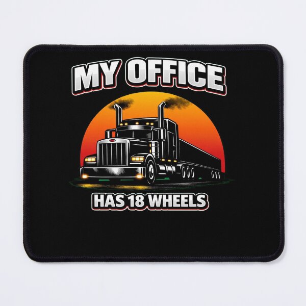 Item preview, My Office Has 18 Wheels Truck Driver Shirt Trucker Lifestyle Tee designed and sold by Timeless Junction.