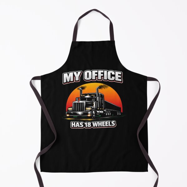Item preview, My Office Has 18 Wheels Truck Driver Shirt Trucker Lifestyle Tee designed and sold by Timeless Junction.