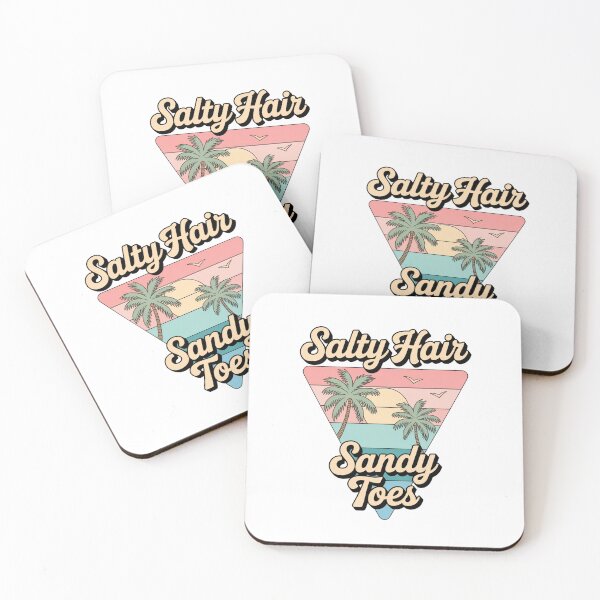 Item preview, Salty Hair Sandy Toes Vintage Beach - Retro Summer Coastal Design designed and sold by KymeraStudio25.
