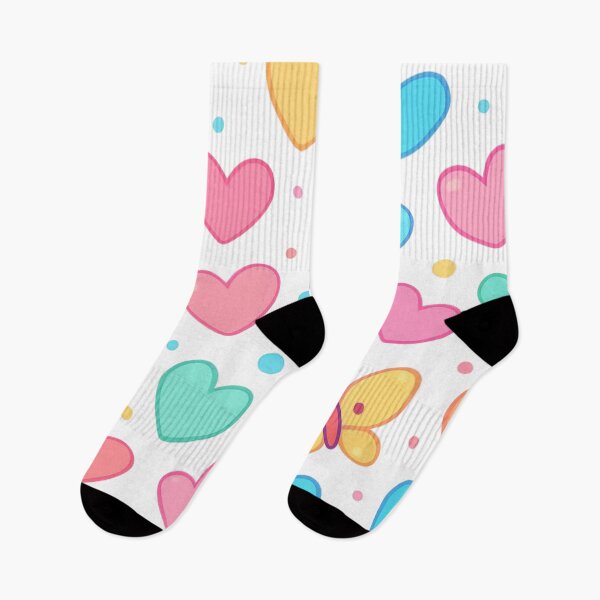 Item preview, Heart and butterfly pattern designed and sold by uunaa.