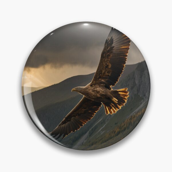 Item preview, Golden Eagle Over Mountains – Polish Tatra Sunrise Landscape designed and sold by LONE SPIRIT CO..