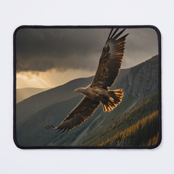 Item preview, Golden Eagle Over Mountains – Polish Tatra Sunrise Landscape designed and sold by LONE SPIRIT CO..