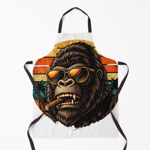 Item preview, Vintage Gorilla with Sunglasses Retro Sunset Cool Ape Graphic T-Shirt Funny Animal Streetwear Design designed and sold by Wear Sculpt.
