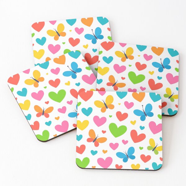 Item preview,  Heart and butterfly pattern designed and sold by uunaa.