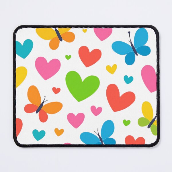 Item preview,  Heart and butterfly pattern designed and sold by uunaa.