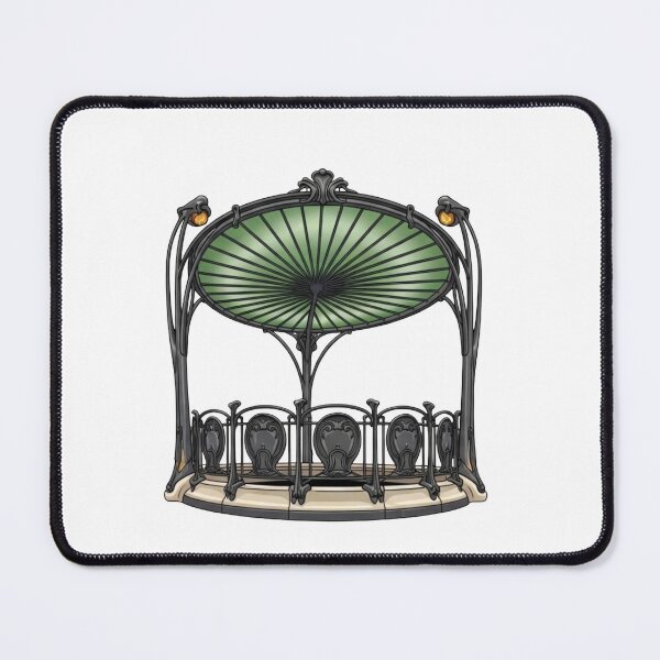 Item preview, Paris Metro Art Nouveau Architecture Sticker designed and sold by aivibesfunny.