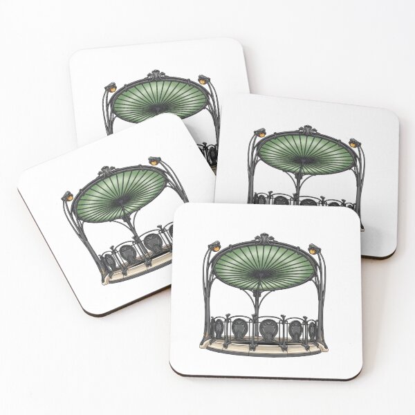 Item preview, Paris Metro Art Nouveau Architecture Sticker designed and sold by aivibesfunny.