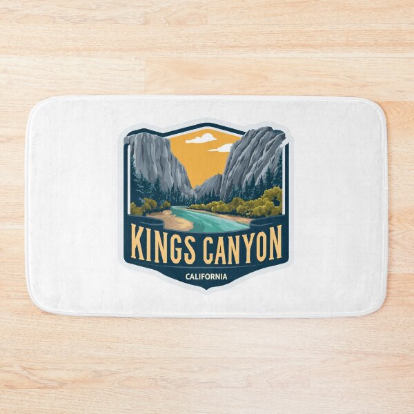 Item preview, Kings Canyon California National Park Granite Valley River Badge   Sticker designed and sold by Blurbean.