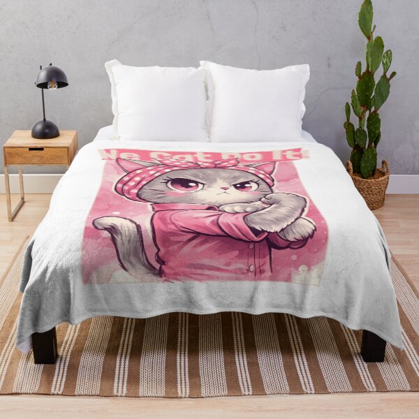Item preview, Cute Feminine Cat Power Vintage Design designed and sold by blackBubble1.