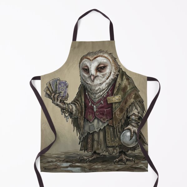 Item preview, The Burned-Out Festival Mystic | Weary Tarot Owl Art designed and sold by Englandbear.