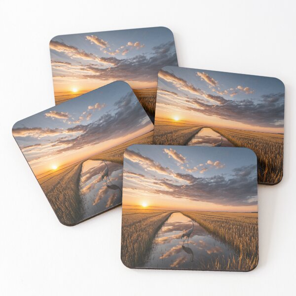 Item preview, Masurian Lakes Sunrise – Peaceful Mazury Landscape with Boat designed and sold by LONE SPIRIT CO..