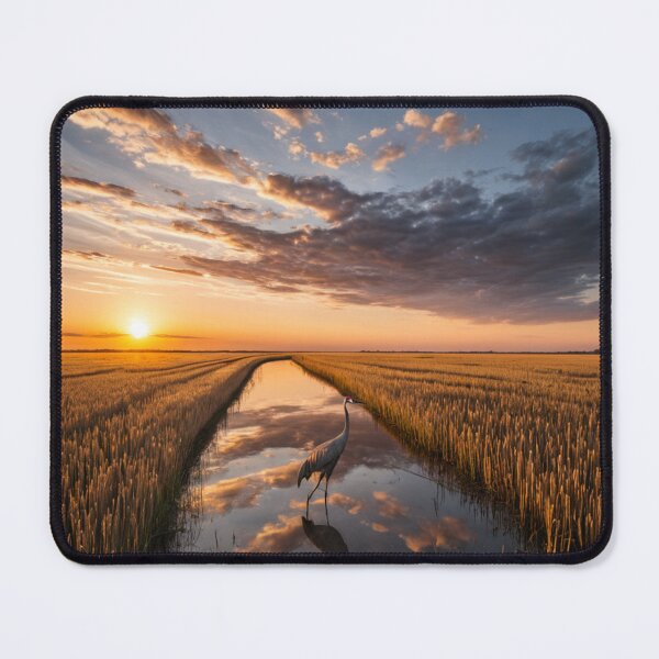 Item preview, Masurian Lakes Sunrise – Peaceful Mazury Landscape with Boat designed and sold by LONE SPIRIT CO..