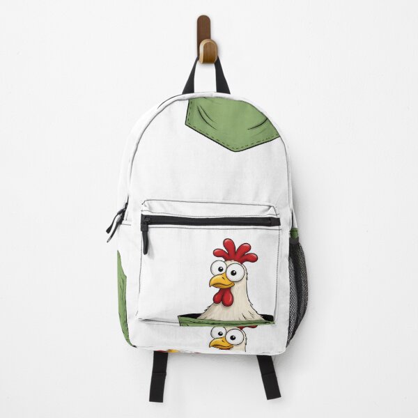 Item preview, Funny Hen in Pocket Cartoon Illustration designed and sold by infinitearte.