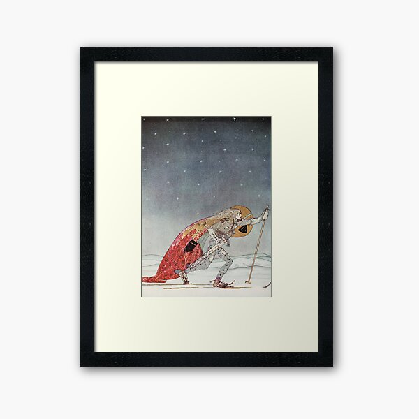 'So the man gave him a pair of snow shoes' Framed Art Print