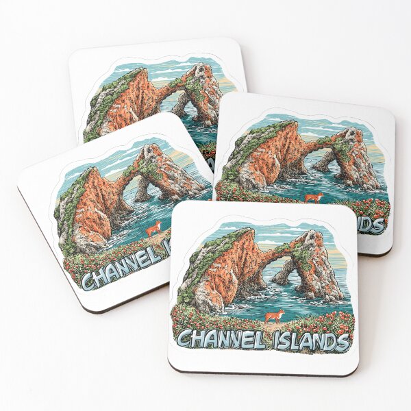 Item preview, Channel Islands National Park Sea Arch Island Fox Sticker California designed and sold by Blurbean.