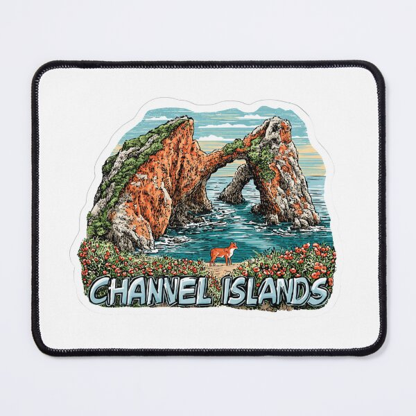 Item preview, Channel Islands National Park Sea Arch Island Fox Sticker California designed and sold by Blurbean.