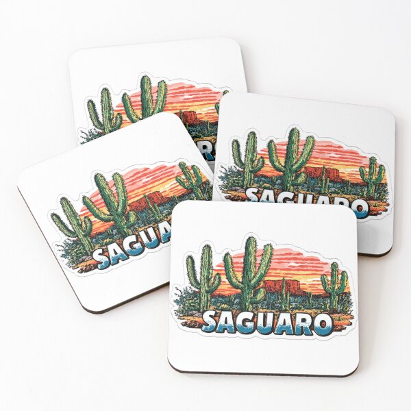 Item preview, Saguaro National Park Arizona Desert Sunset Cactus Graphic Sticker designed and sold by Blurbean.