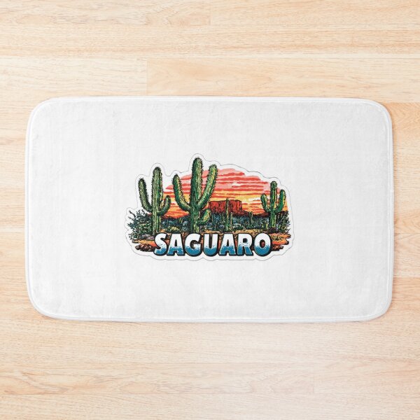 Item preview, Saguaro National Park Arizona Desert Sunset Cactus Graphic Sticker designed and sold by Blurbean.