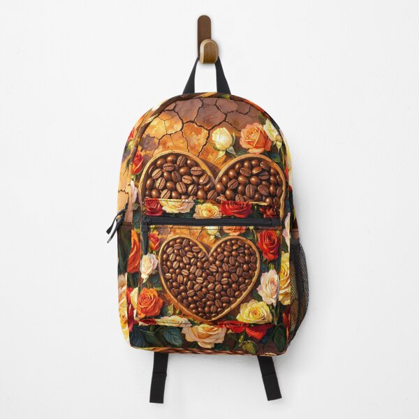 Item preview, Heart-Shaped Coffee Beans with Colorful Roses designed and sold by Marcu Ioachim.