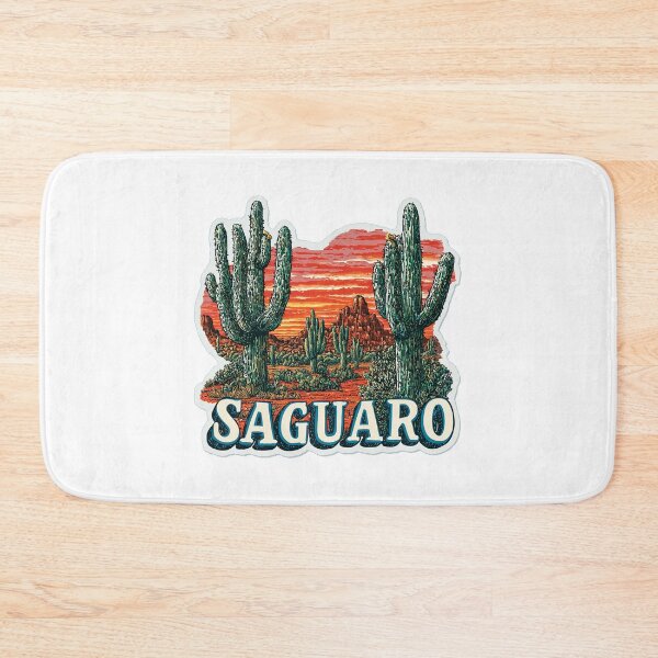 Item preview, Saguaro National Park Sonoran Desert Cactus Fiery Sunset Sticker designed and sold by Blurbean.