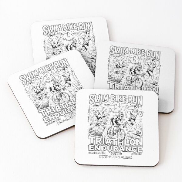 Item preview, Swim Bike Run Triathlon Endurance 2023 Multi-Sport Athlete Comic Graphic designed and sold by graphixpolash.