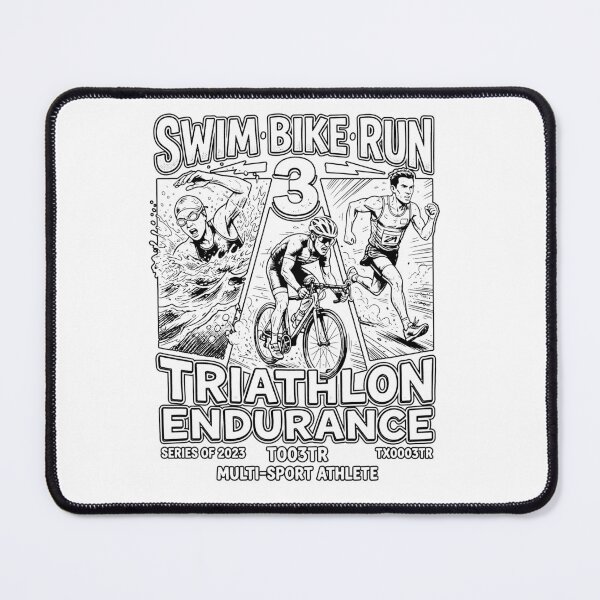 Item preview, Swim Bike Run Triathlon Endurance 2023 Multi-Sport Athlete Comic Graphic designed and sold by graphixpolash.