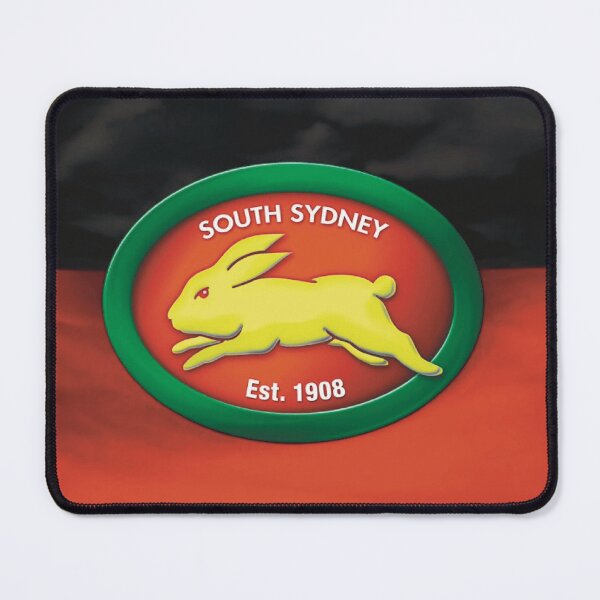 Item preview, South Sydney Rabbitohs Heritage logo Aboriginal Flag Colours designed and sold by Vibes To VIsual.