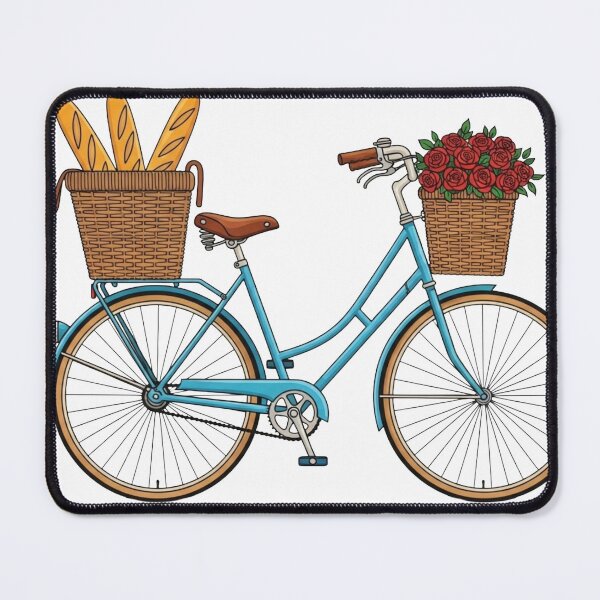 Item preview, Vintage Paris Bicycle and Baguette Sticker designed and sold by aivibesfunny.