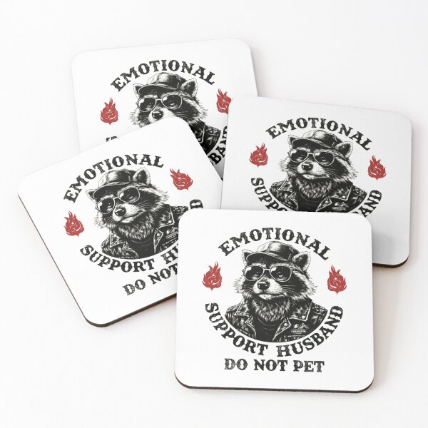 Item preview, Emotional Support Husband Do Not Pet Certified Funny Chaos designed and sold by SkeletonsDanger.