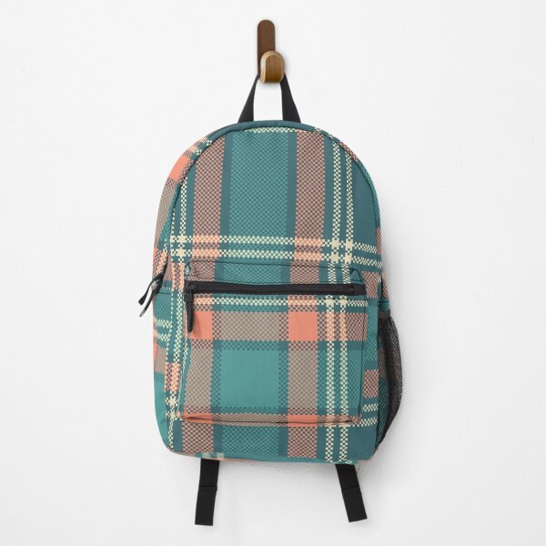 Item preview, Teal and Orange Tartan Plaid Seamless Pattern designed and sold by PowerAntShop.