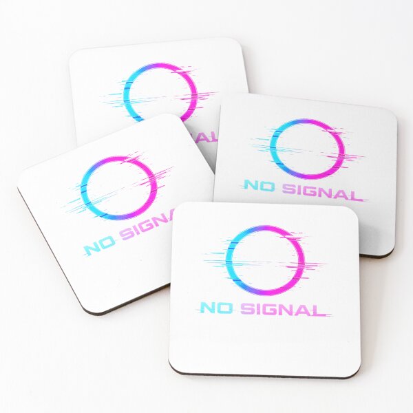 Item preview, NO SIGNAL Neon Glitch – Cyberpunk Error Aesthetic designed and sold by unglaublichGut.
