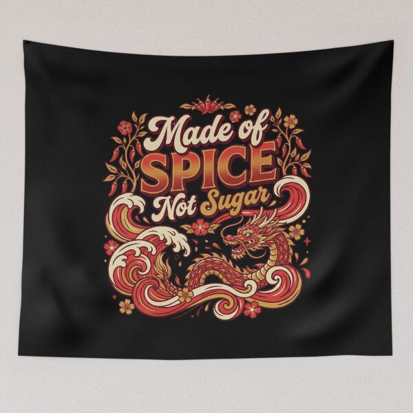 Item preview, Made Of Spice Not Sugar Funny Asian Pride AAPI Heritage Month designed and sold by Im-Ara.