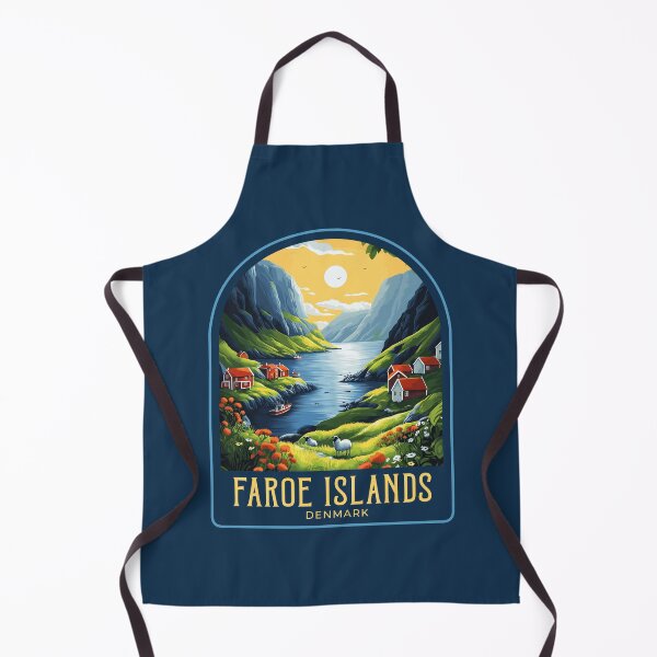 Item preview, Faroe Islands Vintage Travel Illustration designed and sold by HomeLivingCo.